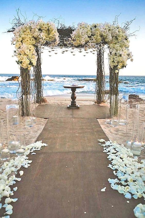 beach wedding decorations