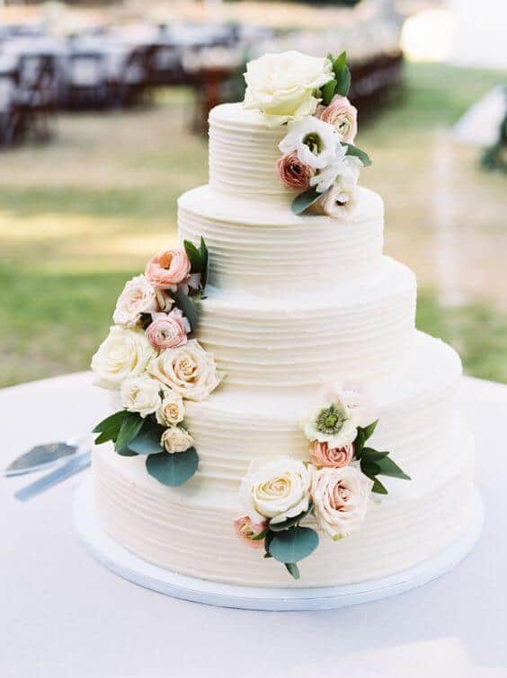 Wedding Cake Simple Elegant Design