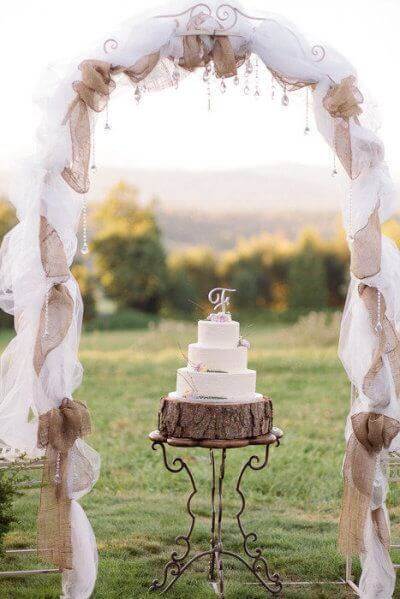 These examples might just contain enough outside country wedding ideas to have your creative juices flowing and help you find out the exact rustic burlap wedding decorations you need! For more go to wedwithbliss.com